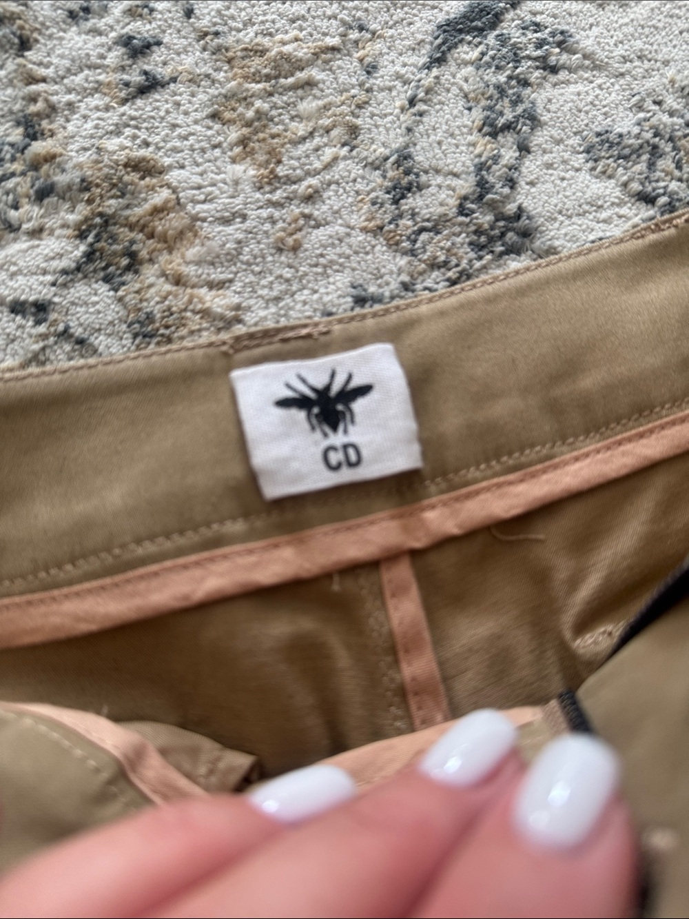 Dior Beige High-Waist Cotton Bermuda Shorts with J'Adior Belt - Picture 2 of 6